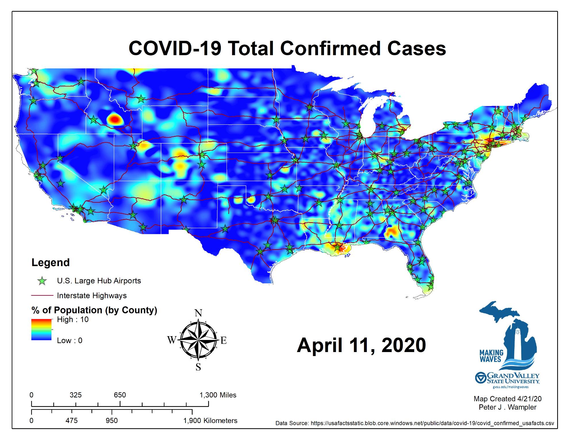 COVID-19 in the US, April 11